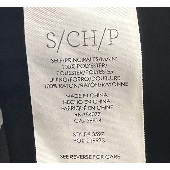 Cabi Womens Cosmos Top Size Small Black Gray Sheer Over Built in Tank Style 3597 - Picture 8 of 8